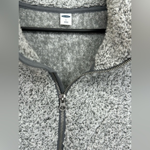 Old Navy - Cozy Gray Women's Quarter Zip Sweater - Picture 3 of 4